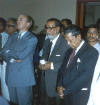 Dr. Hans Koechler with H.E. Mirza Gholam Hafiz, Minister of Justice of Bangladesh -- Dhaka, April 1995
